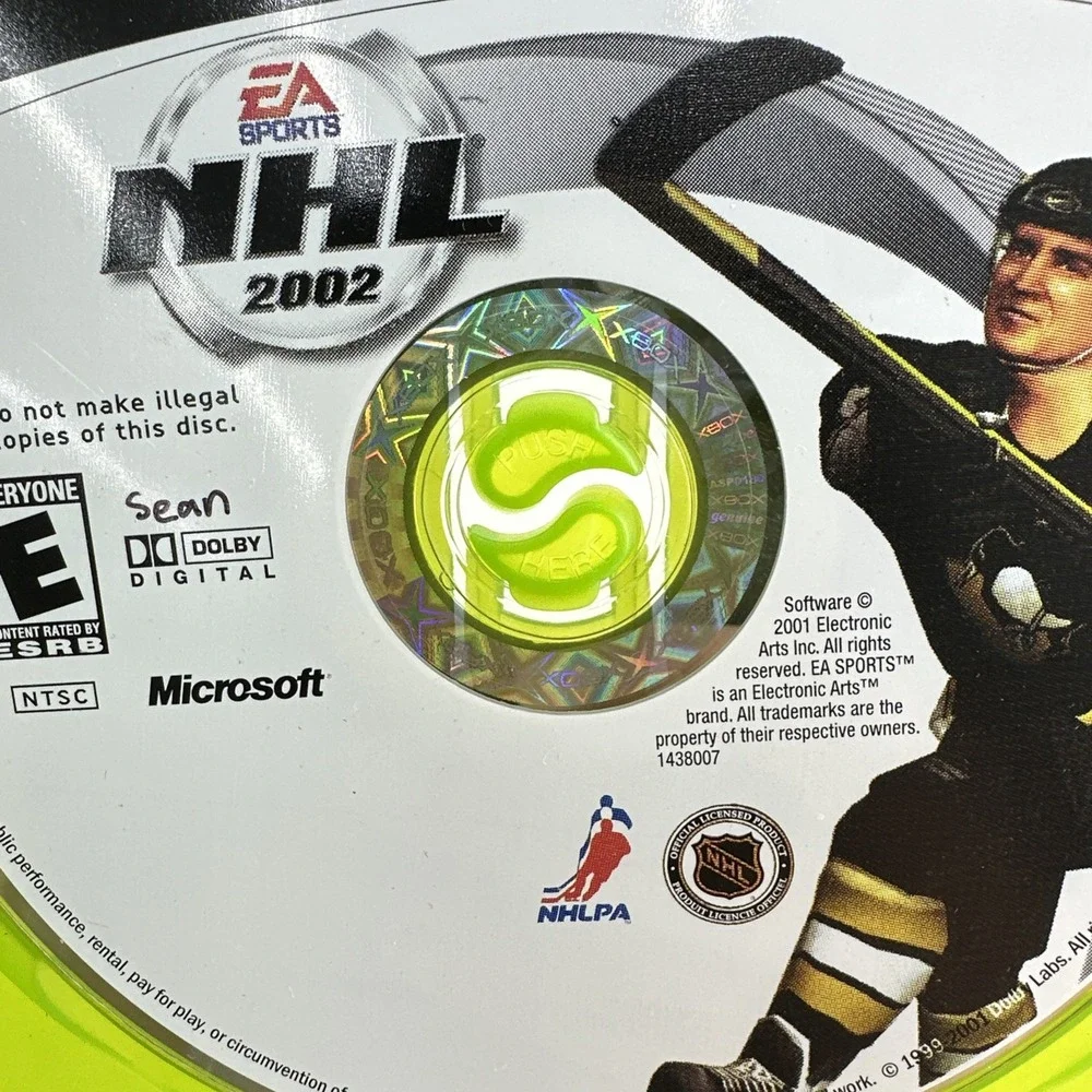 DISC ONLY- NHL 2002 MICROSOFT ORIGINAL XBOX HOCKEY GAME